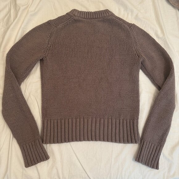 Jenni Kayne Brown Crew Neck Sweater - Picture 6 of 6